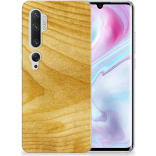 Xiaomi Mi Note 10 Pro Bumper Hoesje Licht hout Bumper hoesje hout Xiaomi Mi Note 10 Pro Licht 8720215399783