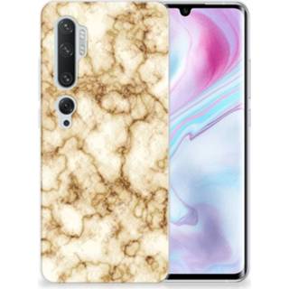 👉 Siliconen hoesje marmer goud Xiaomi Mi Note 10 Pro TPU 8720215408706