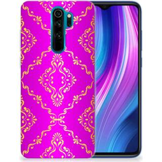 👉 Siliconen hoesje roze Xiaomi Redmi Note 8 Pro Barok 8720215415001