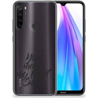 👉 Siliconen hoesje Xiaomi Redmi Note 8T met naam Heart Smile 8720215452204