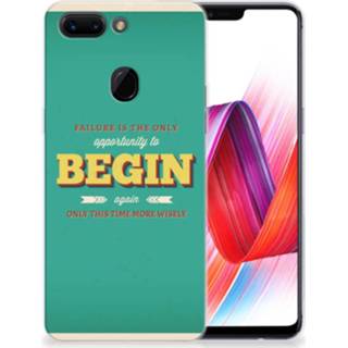 👉 Siliconen hoesje OPPO R15 Pro met naam Quote Begin 8720215565904