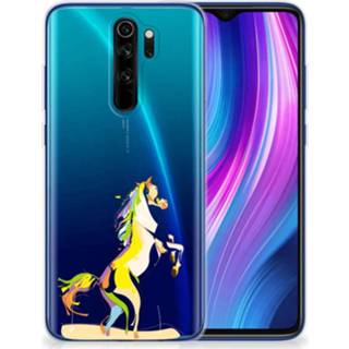 👉 Telefoonhoes Xiaomi Redmi Note 8 Pro Telefoonhoesje met Naam Horse Color 8720215585346