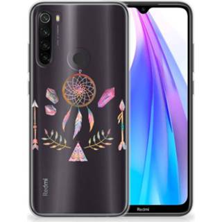 👉 Telefoonhoes Xiaomi Redmi Note 8T Telefoonhoesje met Naam Boho Dreamcatcher 8720215677836