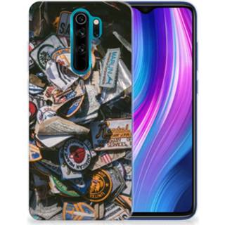 👉 Siliconen hoesje Xiaomi Redmi Note 8 Pro met foto Badges 8720215699142