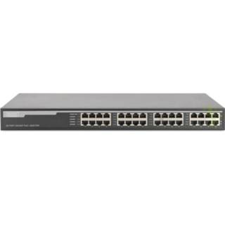 👉 Netwerk-switch grijs Digitus DN-95116 Gigabit Ethernet (10/100/1000) Power over (PoE) 4016032430377