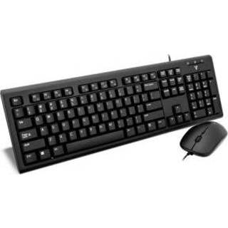 👉 V7 CKW200 RF Draadloos QWERTY Amerikaans Engels Zwart toetsenbord