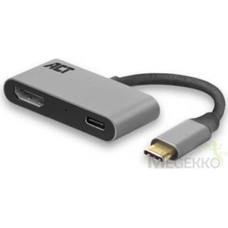 👉 ACT AC7020 USB-C to HDMI 4K @ 60Hz adapter met PD Pass-Through 8716065395518