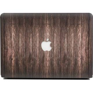 👉 Coverhoes bruin kunststof houtlook hardcase hoes Lunso - cover MacBook Pro 13 inch (2016-2020) 9145425546182