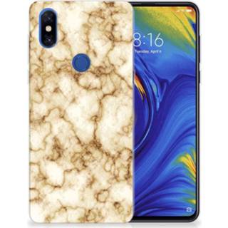 👉 Siliconen hoesje marmer goud Xiaomi Mi Mix 3 TPU 8720215765298