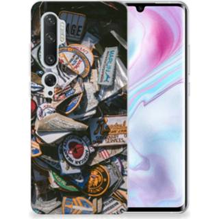 👉 Siliconen hoesje Xiaomi Mi Note 10 Pro met foto Badges 8720215882919
