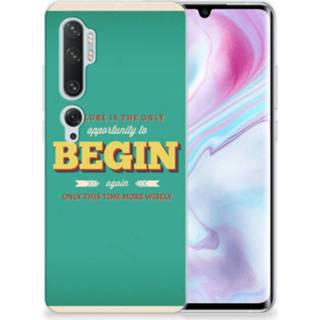 👉 Siliconen hoesje Xiaomi Mi Note 10 Pro met naam Quote Begin 8720215883541