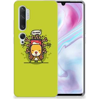 👉 Telefoonhoes Xiaomi Mi Note 10 Pro Telefoonhoesje met Naam Doggy Biscuit 8720215897326