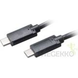 👉 Akasa AK-CBUB26-10BK 1m USB C USB C Mannelijk Mannelijk Zwart USB-kabel