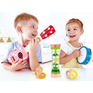 👉 Muziekset hout One Size meerkleurig Hape 5-delig 6943478021884