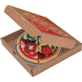 👉 Vilten vilt One Size meerkleurig Melissa & Doug pizza set 42-delig 772139748
