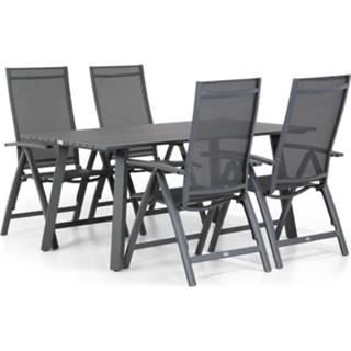 👉 Tuinset anthracite dining sets grijs-antraciet Presto Donato/Villagio 170 cm 5-delig
