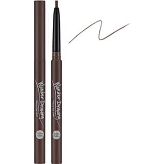 👉 Oogpotlood bruin One Size GeenKleur Holika Wonder Drawing Skinny Eyeliner 03 Walnut Brown 8806334368586