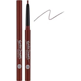 👉 Oogpotlood bruin One Size GeenKleur Holika Wonder Drawing Skinny Eyeliner 04 Cinnamon Brown 8806334368593