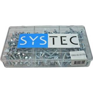👉 Organizer active Systec 8960.60.09206 320-delige 9-vaks met tapbouten DIN933 + moeren DIN934 verzinkt 8712811763914