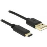 👉 DeLOCK 2m, USB2.0-A/USB2.0-C 2m USB A USB C Zwart USB-kabel