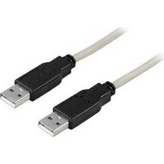 👉 Deltaco USB 2.0 Cable A/A, 3m 3m USB A USB A Mannelijk Mannelijk USB-kabel