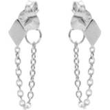 Oorbel zilver nederlands vrouwen Karma Oorbellen Chain Diamond