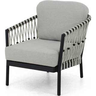 👉 Lounge stoel Aluminium Tuinmeubelen zwart Apple Bee | Menton Loungestoel Frame 8718091513454