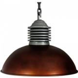 👉 Hang lamp zonder sensor dustrieel normaal messing l XXL rond afhankelijk van lichtbron aluminium Hanglamp Old Industry Copper Look