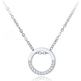 👉 Damesketting edelstaal vrouwen zilver Dames ketting Cilla Jewels Zircon Circle