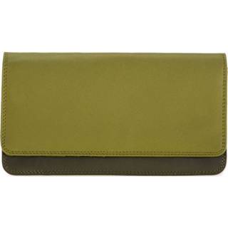 👉 Portemonnee olijfgroen leer medium Matinee Wallet donkergroen Mywalit Olive 5051655110380
