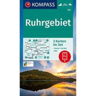 👉 Kompass Wanderkarte 821 Ruhrgebiet 9783990447512