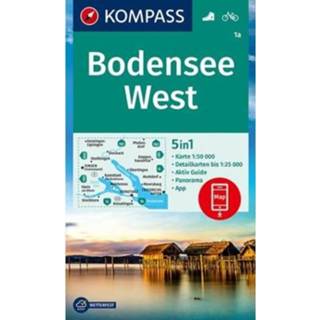 👉 Kompass Wanderkarte 1a Bodensee West 9783990447352