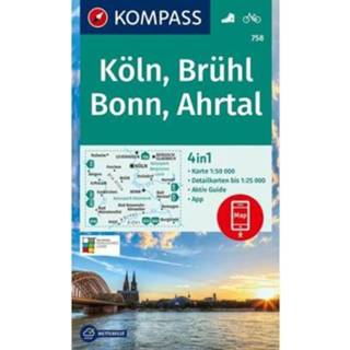 👉 Kompass Wanderkarte 758 Köln Brühl Bonn Ahrtal 9783990447376