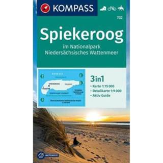 👉 Kompass Wanderkarte 732 Spiekeroog 9783990447529