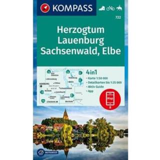 👉 Kompass Wanderkarte 722 Herzogtum Lauenburg Sachsenwald Elbe 9783990447369