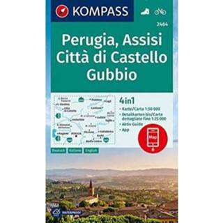 👉 Kompass Wanderkarte 2464 Perugia Assisi 9783990447444