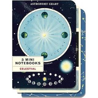 👉 Notitieboek Cavallini Co Notitieboekjes Celestial Mini Set 3 Stuks 9781635447262