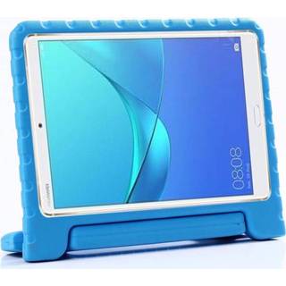 👉 Handvat blauw active Huawei MediaPad M5 Lite 8 hoes - Schokbestendige case met Licht 8719793070702