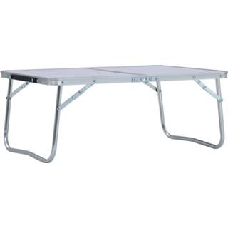 👉 Camping tafel aluminium wit VidaXL Campingtafel inklapbaar 60x40 cm 8719883768090