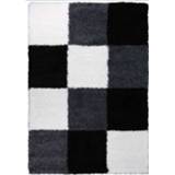 👉 Hoogpolig Vloerkleed Shaggy Plus 910 Black White 80 x 150 cm