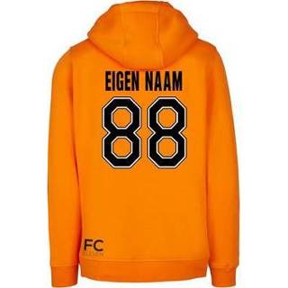 👉 Hoodie oranje FC Eleven - Holland (eigen naam & nummer)