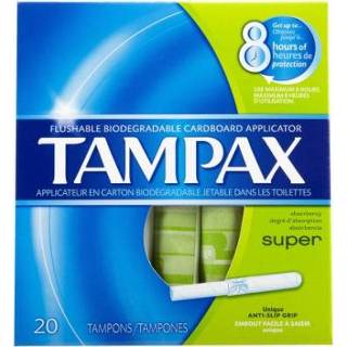 👉 Blauw Tampax Blue Super 20 pcs 4015400363002