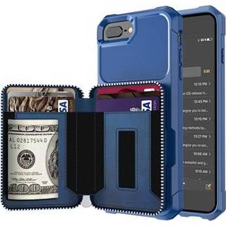 👉 Portemonnee blauw Business Style iPhone 7 Plus / 8 TPU Case met - 5712579667922