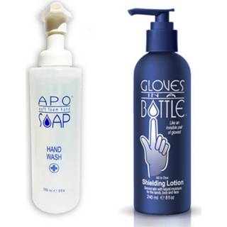 👉 Handzeep foam active Apo + Gloves in A Bottle - 2x240ml