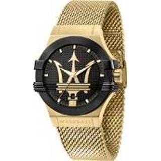 👉 Horloge goudkleurig staal goud Maserati 8033288892328