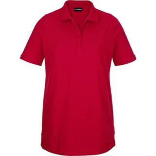 👉 Poloshirt rood katoen vrouwen MIAMODA 4055697838968