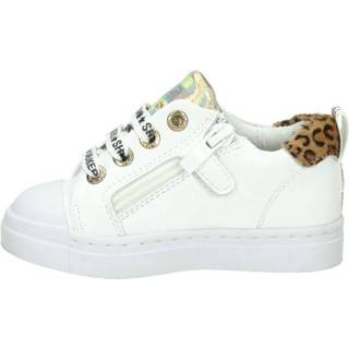 Lage sneakers kunstleder meisjes wit Shoesme 8719796727672