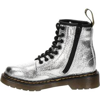 👉 Veterboots synthetisch meisjes zilver Dr. Martens 1460 Crinkle 8719796702716 871979670279