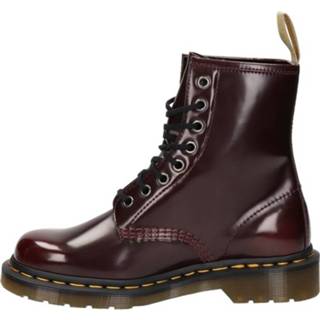 👉 Veterboots kunstleder vrouwen rood Dr. Martens 1460 Vegan 8719796807053