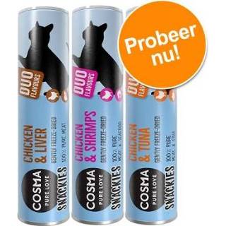 👉 Gemengd Probeerpakket: Cosma Snackies DUO - 77 g, 3 verschillende smaken 4260358514246